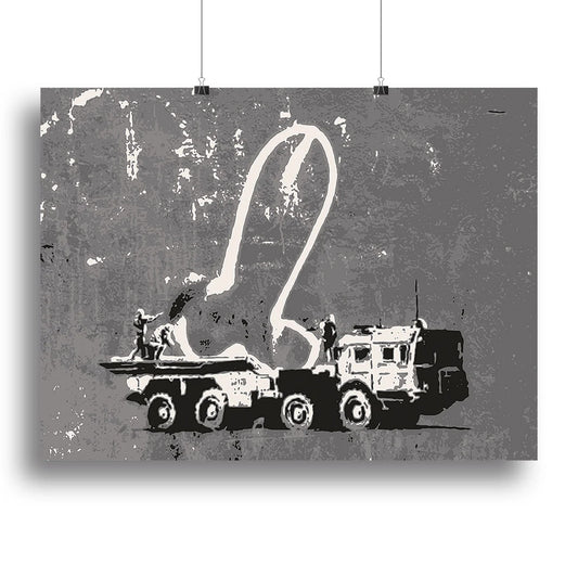 Banksy Ukraine Penis Missile Canvas Print or Poster